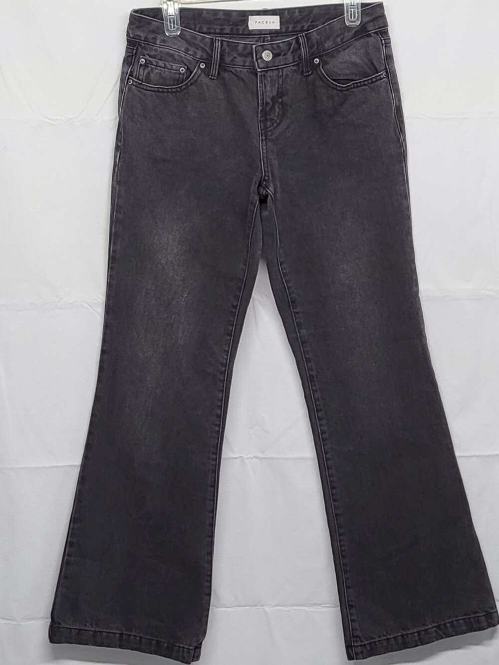 Pacsun Womens Jeans Low Rise Bootcut Size 26 ( Fit 30 X 31 ) Black 100% Cotton